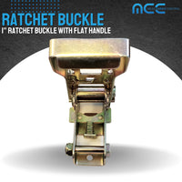 Load image into Gallery viewer, 1&quot; Ratchet Buckle With Flat Handle
