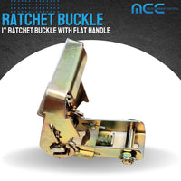 Load image into Gallery viewer, 1&quot; Ratchet Buckle With Flat Handle

