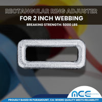 Load image into Gallery viewer, 2&quot; Rectangular Forged Loop Adjuster
