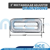 Load image into Gallery viewer, 2&quot; Rectangular Forged Loop Adjuster

