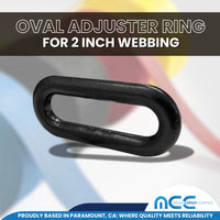 Load image into Gallery viewer, 2&quot; Oval Black-Coated Ring Adjuster
