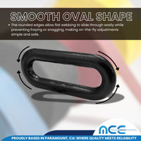 Load image into Gallery viewer, 2&quot; Oval Black-Coated Ring Adjuster
