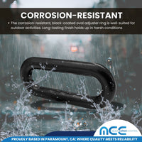 Load image into Gallery viewer, 2&quot; Oval Black-Coated Ring Adjuster
