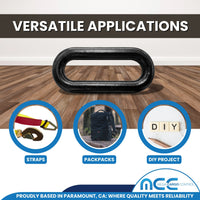 Load image into Gallery viewer, 2&quot; Oval Black-Coated Ring Adjuster
