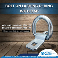 Load image into Gallery viewer, Bolt On Lashing D-Ring w/ Cap
