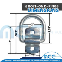 Load image into Gallery viewer, Bolt On Lashing D-Ring w/ Cap
