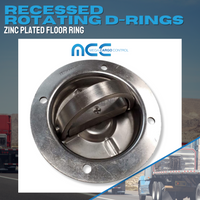 Load image into Gallery viewer, Rotating Recessed Floor Mount D Rings - Zinc-Plated
