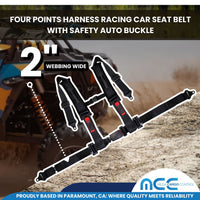 Load image into Gallery viewer, 2&quot; Racing Harness - 4 Point Safety Belt (Push-Release Button)
