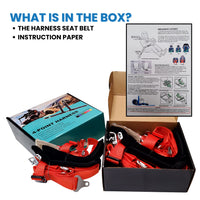 Load image into Gallery viewer, 2&quot; Racing Harness - 4 Point Safety Belt (Center Latch &amp; Link)
