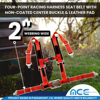 Load image into Gallery viewer, 2&quot; Racing Harness - 4 Point Safety Belt (Center Latch &amp; Link)
