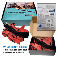 Load image into Gallery viewer, 3&quot; 4-Point Safety Harness (Center Latch &amp; Link)
