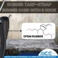 Load image into Gallery viewer, USA Rubber Tarp-Strap Bungee Cord with S Hooks
