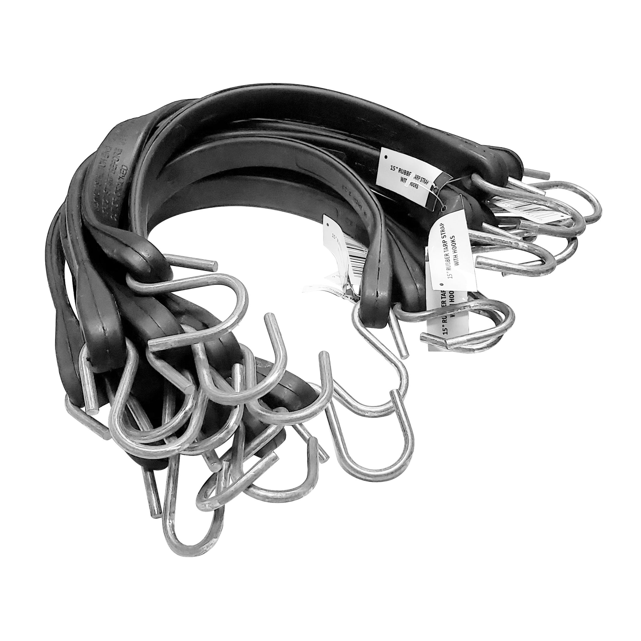 tarp bungees Natural Rubber Tarp-Strap Bungee Cord with S Hooks