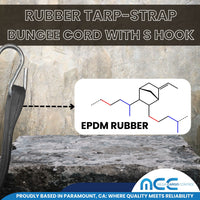 Load image into Gallery viewer, Natural Rubber Tarp-Strap Bungee Cord with S Hooks
