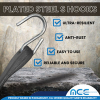 Load image into Gallery viewer, Natural Rubber Tarp-Strap Bungee Cord with S Hooks
