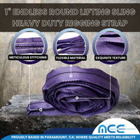 1" Endless Round Lifting Sling Rigging Wrecker Recovery 2600 lbs | Mega ...