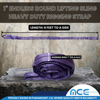 Load image into Gallery viewer, 1&quot; Endless Round Lifting Sling Rigging Wrecker Recovery 2600 lbs
