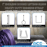 Load image into Gallery viewer, 1&quot; Endless Round Lifting Sling Rigging Wrecker Recovery 2600 lbs
