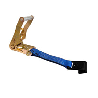Load image into Gallery viewer, USA 2&quot; Tie Down Ratchet Replacement Short Fixed End Strap w/ Flat Hook
