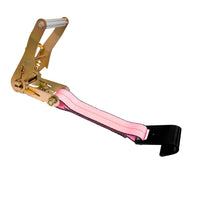 Load image into Gallery viewer, USA 2&quot; Tie Down Ratchet Replacement Short Fixed End Strap w/ Flat Hook
