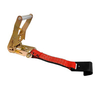 Load image into Gallery viewer, USA 2&quot; Tie Down Ratchet Replacement Short Fixed End Strap w/ Flat Hook
