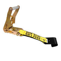 Load image into Gallery viewer, USA 2&quot; Tie Down Ratchet Replacement Short Fixed End Strap w/ Flat Hook
