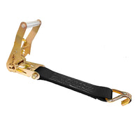 Load image into Gallery viewer, USA 2&quot; Tie Down Ratchet Replacement Short Fixed End Strap w/ J Hook

