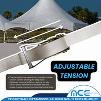 Load image into Gallery viewer, USA 2&quot; Ratchet Tent Strap With Loop End
