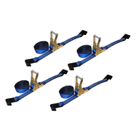 Load image into Gallery viewer, 4 Pack - 2" x 30' Heavy Duty Ratchet Tie Down Strap With Flat Hooks
