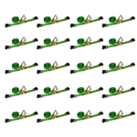 Load image into Gallery viewer, 20 Pack - 2" x 30' Heavy Duty Ratchet Tie Down Strap With Flat Hooks (Bulk)
