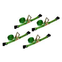 Load image into Gallery viewer, 4 Pack - 2" x 30' Heavy Duty Ratchet Tie Down Strap With Flat Hooks
