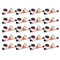 Load image into Gallery viewer, 20 Pack - 2" x 30' Heavy Duty Ratchet Tie Down Strap With Flat Hooks (Bulk)
