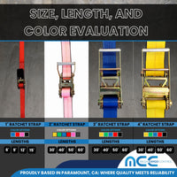 Load image into Gallery viewer, 2&quot; Heavy Duty Ratchet Tie Down Strap w/ Flat Hooks
