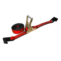 Load image into Gallery viewer, 2&quot; Heavy Duty Ratchet Tie Down Strap w/ Flat Hooks
