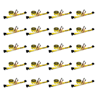Load image into Gallery viewer, 20 Pack - 2" x 30' Heavy Duty Ratchet Tie Down Strap With Flat Hooks (Bulk)
