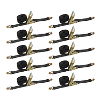 Load image into Gallery viewer, 10 Pack - 2" x 30FT Heavy Duty Ratchet Tie Down Strap With J Wire Hooks
