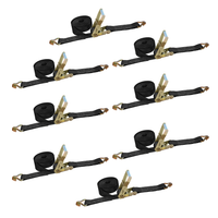 Load image into Gallery viewer, 8 Pack - 2" x 30FT Heavy Duty Ratchet Tie Down Strap With J Wire Hooks

