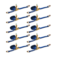 Load image into Gallery viewer, 10 Pack - 2" x 30FT Heavy Duty Ratchet Tie Down Strap With J Wire Hooks

