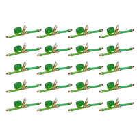 Load image into Gallery viewer, 20 Pack - 2" x 30FT Heavy Duty Ratchet Tie Down Strap With J Wire Hooks (Bulk)
