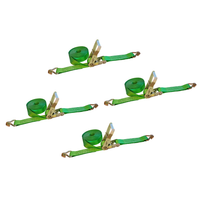 Load image into Gallery viewer, 4 Pack - 2" x 30FT Heavy Duty Ratchet Tie Down Strap With J Wire Hooks
