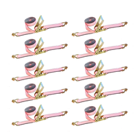 Load image into Gallery viewer, 10 Pack - 2" x 30FT Heavy Duty Ratchet Tie Down Strap With J Wire Hooks
