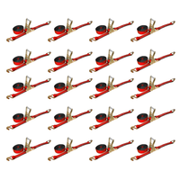 Load image into Gallery viewer, 20 Pack - 2" x 30FT Heavy Duty Ratchet Tie Down Strap With J Wire Hooks (Bulk)
