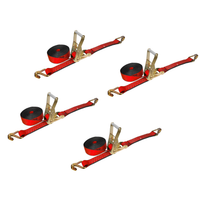 Load image into Gallery viewer, 4 Pack - 2" x 30FT Heavy Duty Ratchet Tie Down Strap With J Wire Hooks
