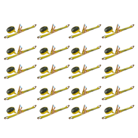 Load image into Gallery viewer, 20 Pack - 2" x 30FT Heavy Duty Ratchet Tie Down Strap With J Wire Hooks (Bulk)

