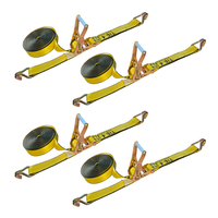 Load image into Gallery viewer, 4 Pack - 2" x 30FT Heavy Duty Ratchet Tie Down Strap With J Wire Hooks
