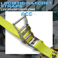 Load image into Gallery viewer, 2&quot; Logistic E-Track Ratchet Straps With J Hook
