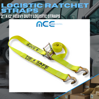 Load image into Gallery viewer, 2&quot; Logistic E-Track Ratchet Straps With J Hook
