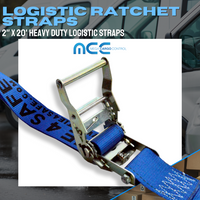 Load image into Gallery viewer, 2&quot; Logistic E-Track Ratchet Straps With J Hook
