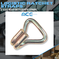 Load image into Gallery viewer, 2&quot; Logistic E-Track Ratchet Straps With J Hook
