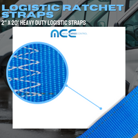 Load image into Gallery viewer, 2&quot; Logistic E-Track Ratchet Straps With J Hook
